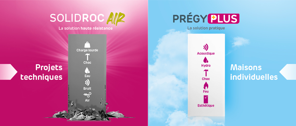 Plaques Multifonctions : PregyPlus & Solidroc Air