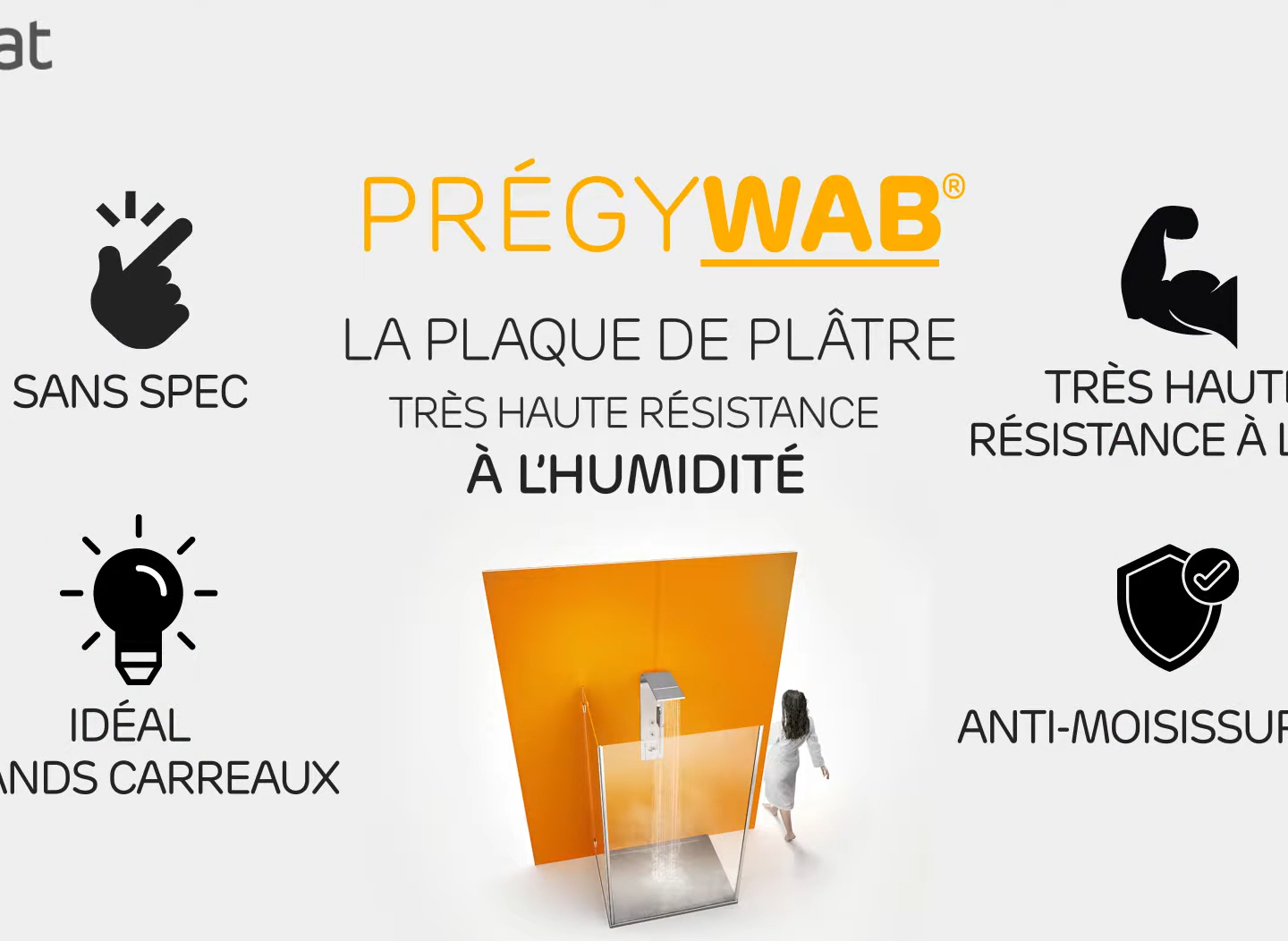 #INNOVATION // PRÉGYWAB® - Idéale pour les douches à l’italienne